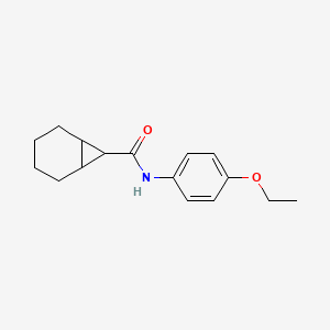 molecular formula C16H21NO2 B3824083 N-(4-ethoxyphenyl)bicyclo[4.1.0]heptane-7-carboxamide 