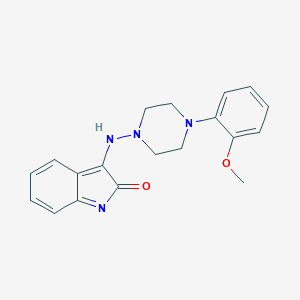 molecular formula C19H20N4O2 B382410 3-[[4-(2-methoxyphenyl)piperazin-1-yl]amino]indol-2-one 