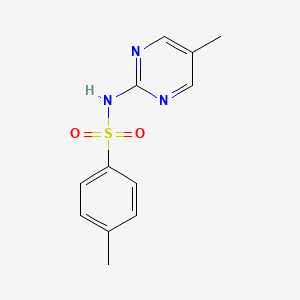 molecular formula C12H13N3O2S B3824118 4-methyl-N-(5-methyl-2-pyrimidinyl)benzenesulfonamide 