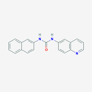molecular formula C20H15N3O B3824128 N-2-naphthyl-N'-6-quinolinylurea 