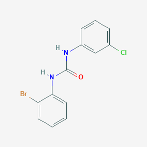 molecular formula C13H10BrClN2O B3824146 N-(2-bromophenyl)-N'-(3-chlorophenyl)urea 