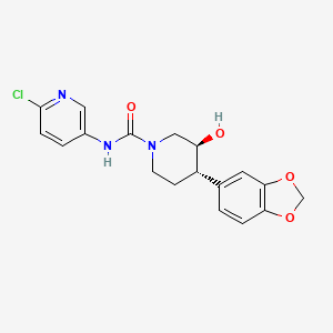 molecular formula C18H18ClN3O4 B3824182 (3S*,4S*)-4-(1,3-benzodioxol-5-yl)-N-(6-chloropyridin-3-yl)-3-hydroxypiperidine-1-carboxamide 