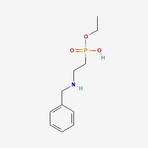 molecular formula C11H18NO3P B3824192 ethyl hydrogen [2-(benzylamino)ethyl]phosphonate 