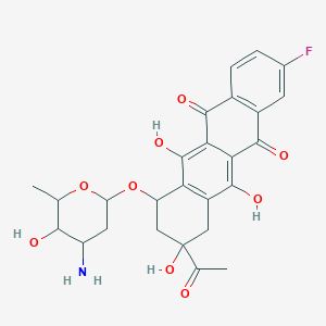 molecular formula C26H26FNO9 B038242 2-FM-Daunorubicin CAS No. 118243-76-8