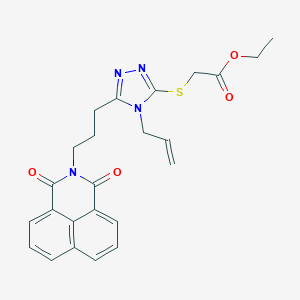 ethyl ({4-allyl-5-[3-(1,3-dioxo-1H-benzo[de]isoquinolin-2(3H)-yl)propyl]-4H-1,2,4-triazol-3-yl}sulfanyl)acetate