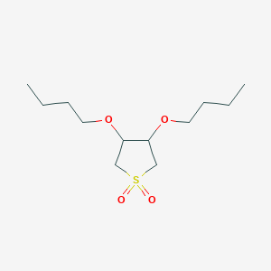 molecular formula C12H24O4S B3824228 3,4-dibutoxytetrahydrothiophene 1,1-dioxide 