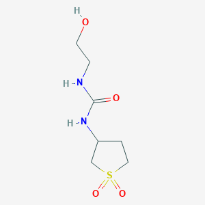 molecular formula C7H14N2O4S B3824236 N-(1,1-dioxidotetrahydro-3-thienyl)-N'-(2-hydroxyethyl)urea 