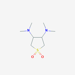 molecular formula C8H18N2O2S B3824251 N,N,N',N'-tetramethyltetrahydro-3,4-thiophenediamine 1,1-dioxide 