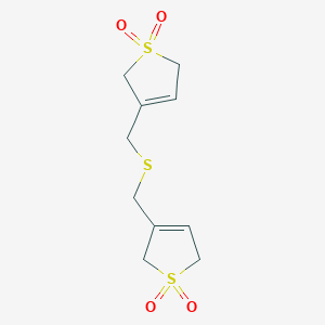 molecular formula C10H14O4S3 B3824260 3,3'-[thiobis(methylene)]bis(2,5-dihydrothiophene) 1,1,1',1'-tetraoxide 