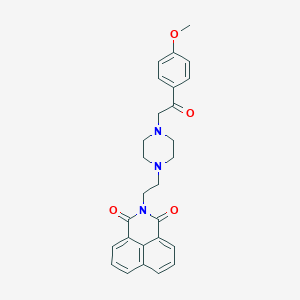 2-(2-(4-(2-(4-methoxyphenyl)-2-oxoethyl)piperazin-1-yl)ethyl)-1H-benzo[de]isoquinoline-1,3(2H)-dione