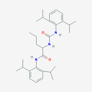 molecular formula C30H45N3O2 B3824282 N~1~-(2,6-diisopropylphenyl)-N~2~-{[(2,6-diisopropylphenyl)amino]carbonyl}norvalinamide 