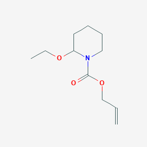 molecular formula C11H19NO3 B038243 Prop-2-enyl 2-ethoxypiperidine-1-carboxylate CAS No. 119910-10-0