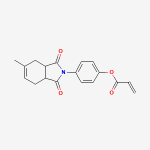 molecular formula C18H17NO4 B3824316 4-(5-methyl-1,3-dioxo-1,3,3a,4,7,7a-hexahydro-2H-isoindol-2-yl)phenyl acrylate 