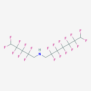 molecular formula C12H7F20N B3824333 (2,2,3,3,4,4,5,5,6,6,7,7-dodecafluoroheptyl)(2,2,3,3,4,4,5,5-octafluoropentyl)amine 