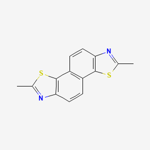 molecular formula C14H10N2S2 B3824351 2,7-dimethyl[1,3]thiazolo[5',4':5,6]naphtho[2,1-d][1,3]thiazole 