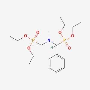 molecular formula C17H31NO6P2 B3824374 diethyl [[[(diethoxyphosphoryl)methyl](methyl)amino](phenyl)methyl]phosphonate 