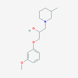molecular formula C16H25NO3 B382441 1-(3-Methoxyphenoxy)-3-(3-methylpiperidin-1-yl)propan-2-ol CAS No. 439128-86-6