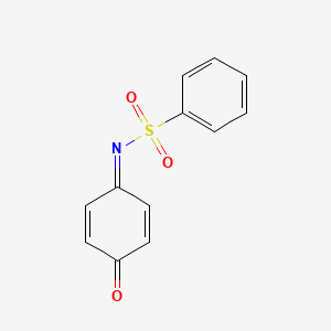 molecular formula C12H9NO3S B3824555 N-(4-oxo-2,5-cyclohexadien-1-ylidene)benzenesulfonamide CAS No. 4056-56-8