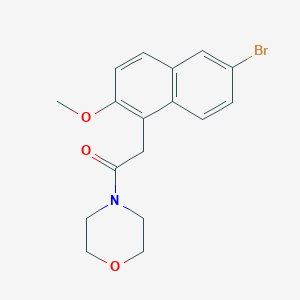 4-[(6-Bromo-2-methoxy-1-naphthyl)acetyl]morpholine