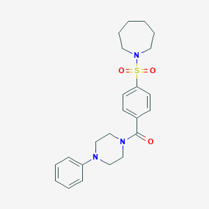 (4-(Azepan-1-ylsulfonyl)phenyl)(4-phenylpiperazin-1-yl)methanone