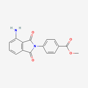 molecular formula C16H12N2O4 B3824648 methyl 4-(4-amino-1,3-dioxo-1,3-dihydro-2H-isoindol-2-yl)benzoate 