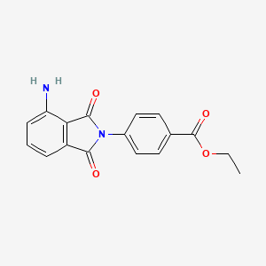 molecular formula C17H14N2O4 B3824653 ethyl 4-(4-amino-1,3-dioxo-1,3-dihydro-2H-isoindol-2-yl)benzoate 