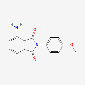 molecular formula C15H12N2O3 B3824658 4-amino-2-(4-methoxyphenyl)-1H-isoindole-1,3(2H)-dione 