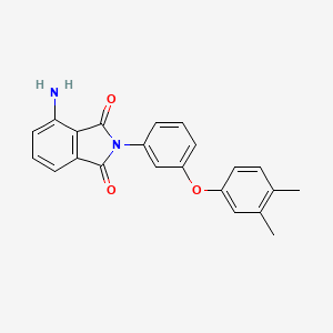 molecular formula C22H18N2O3 B3824666 4-amino-2-[3-(3,4-dimethylphenoxy)phenyl]-1H-isoindole-1,3(2H)-dione 