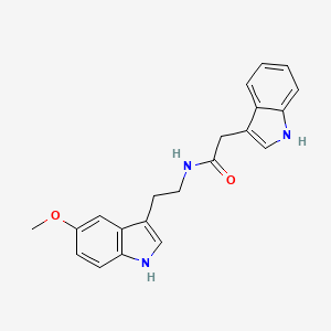 molecular formula C21H21N3O2 B3824705 2-(1H-indol-3-yl)-N-[2-(5-methoxy-1H-indol-3-yl)ethyl]acetamide 