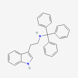 molecular formula C29H26N2 B3824722 2-(1H-indol-3-yl)-N-tritylethanamine 