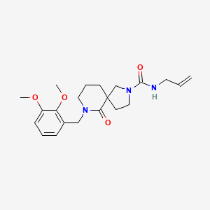 molecular formula C21H29N3O4 B3824728 N-allyl-7-(2,3-dimethoxybenzyl)-6-oxo-2,7-diazaspiro[4.5]decane-2-carboxamide 