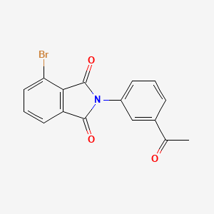 molecular formula C16H10BrNO3 B3824740 2-(3-acetylphenyl)-4-bromo-1H-isoindole-1,3(2H)-dione 