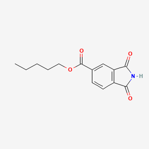 molecular formula C14H15NO4 B3824741 pentyl 1,3-dioxo-5-isoindolinecarboxylate 