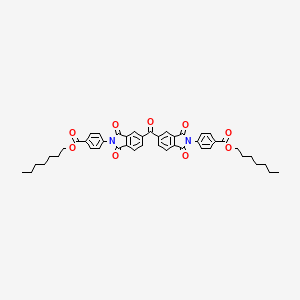 molecular formula C45H44N2O9 B3824749 diheptyl 4,4'-[carbonylbis(1,3-dioxo-1,3-dihydro-2H-isoindole-5,2-diyl)]dibenzoate 