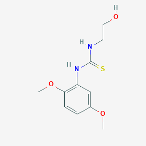 molecular formula C11H16N2O3S B382477 1-(2,5-Dimethoxyphenyl)-3-(2-hydroxyethyl)thiourea 
