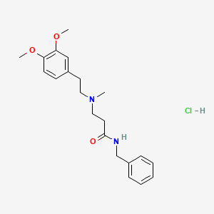 molecular formula C21H29ClN2O3 B3824776 N~1~-benzyl-N~3~-[2-(3,4-dimethoxyphenyl)ethyl]-N~3~-methyl-beta-alaninamide hydrochloride 