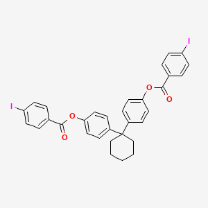 molecular formula C32H26I2O4 B3824831 1,1-cyclohexanediyldi-4,1-phenylene bis(4-iodobenzoate) 