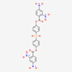 molecular formula C26H14N4O14S B3824837 sulfonyldi-4,1-phenylene bis(2,4-dinitrobenzoate) 