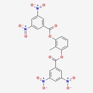 molecular formula C21H12N4O12 B3824841 2-methyl-1,3-phenylene bis(3,5-dinitrobenzoate) 