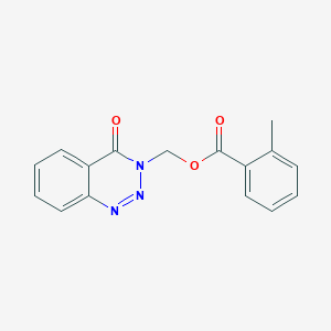 (4-Oxo-1,2,3-benzotriazin-3-yl)methyl 2-methylbenzoate