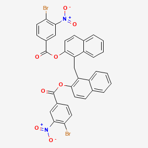 molecular formula C35H20Br2N2O8 B3824867 methylenedi-1,2-naphthalenediyl bis(4-bromo-3-nitrobenzoate) 