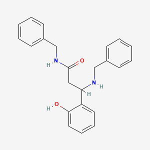molecular formula C23H24N2O2 B3824876 N-benzyl-3-(benzylamino)-3-(2-hydroxyphenyl)propanamide 