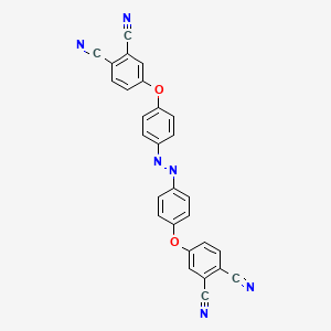 molecular formula C28H14N6O2 B3824894 4,4'-[1,2-diazenediylbis(4,1-phenyleneoxy)]diphthalonitrile 