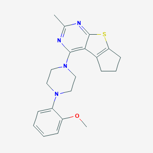 4-(4-(2-methoxyphenyl)piperazin-1-yl)-2-methyl-6,7-dihydro-5H-cyclopenta[4,5]thieno[2,3-d]pyrimidine