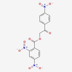 molecular formula C15H9N3O9 B3824932 2-(4-nitrophenyl)-2-oxoethyl 2,4-dinitrobenzoate 