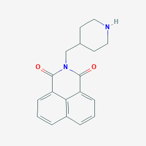 molecular formula C18H18N2O2 B382495 2-(4-piperidinylmethyl)-1H-benzo[de]isoquinoline-1,3(2H)-dione 