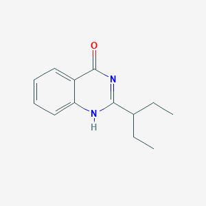 molecular formula C13H16N2O B382497 2-(1-Ethylpropyl)-4-quinazolinol CAS No. 307544-25-8