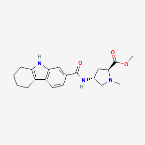 molecular formula C20H25N3O3 B3825025 methyl (2S,4R)-1-methyl-4-[(2,3,4,9-tetrahydro-1H-carbazol-7-ylcarbonyl)amino]pyrrolidine-2-carboxylate 