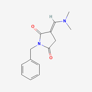 molecular formula C14H16N2O2 B3825027 1-benzyl-3-[(dimethylamino)methylene]-2,5-pyrrolidinedione 