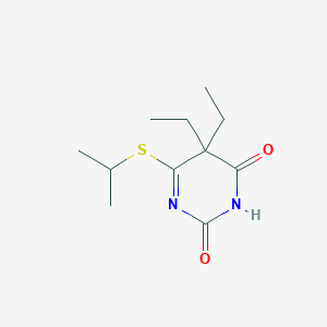 molecular formula C11H18N2O2S B3825089 5,5-diethyl-6-(isopropylthio)-2,4(3H,5H)-pyrimidinedione 